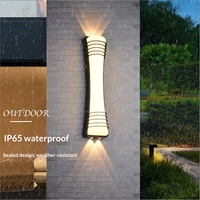 Nouvelle applique murale extérieure en aluminium grand format, étanche, à LED, pour cour, balcon, escalier, couloir, projecteur extérieur
