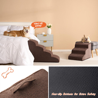 Großhandel 5 Schritte Memory Foam Pet Dog Treppen Stufen für Bett