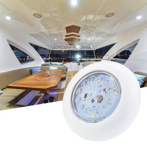 ไฟ LED ฝังเพดาน 12VDC สีขาวเย็น IP65 อะลูมิเนียมอะคริลิค สำหรับเรือ RV ไฟภายใน - Product Image 1