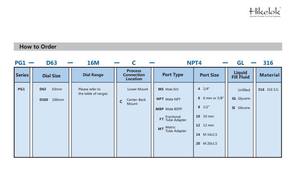Hochgenaue Hochdruck messgeräte mit 63 mm bis 100 mm Zifferblatt für Flüssigkeits dienste - Product Image 5