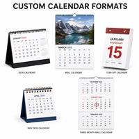 Calendrier de bureau personnalisé 2027 à 365 jours avec pages détachables, impression de calendrier quotidien avec logo pour la promotion des entreprises et des bureaux