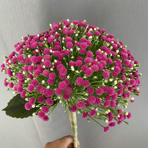 Fleurs décoratives en plastique Gypsophila pour la maison, arrangement floral artificiel pour salon, Babybreath rose artificiel - Product Image 1
