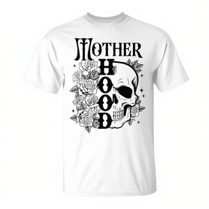 Camiseta gótica con estampado de calavera y rosas para mamá, estilo Motherhood - Product Image 2