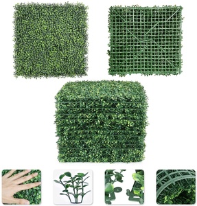 Paneles de Cerca de Plástico Anti-UV de 50*50cm, Tapete de Boj Artificial para Decoración de Jardín - Product Image 3
