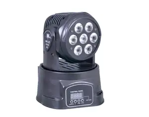 7*10W DMX 4-in-1 RGBW LED Mini hareketli kafa yıkama ışığı
