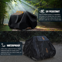 Housse de VTT robuste 86 ''imperméable coupe-vent tous temps Protection noir XXL Quad 4 roues bâche de voiture
