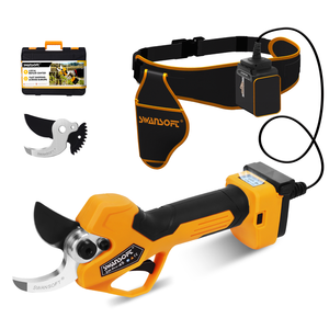 SWANSOFT 45mm <span class=keywords><strong>sécateur</strong></span> <span class=keywords><strong>à</strong></span> <span class=keywords><strong>batterie</strong></span> <span class=keywords><strong>sans</strong></span> <span class=keywords><strong>fil</strong></span> direct fourni en usine ciseaux d'élagage électriques professionnels avec CE - Product Image 1