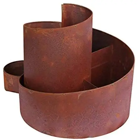 New ideas corten steel metal flower planter pot