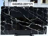Dalle de marbre Nero Marquina poli, marbre noir naturel, pierre naturelle avec fines veines blanches pour mur, sol et plan de travail