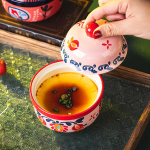 Olla de Barro con Tapa Estilo Americano, Apta para Lavavajillas, 0.4 kg, para Uso Doméstico y para Cocinar <span class=keywords><strong>Huevos</strong></span> al Vapor - Product Image 3