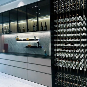 <span class=keywords><strong>Cantinetta</strong></span> Vino Elettrica Intelligente Personalizzata <span class=keywords><strong>con</strong></span> Controllo Temperatura a Doppia Zona, Porta in Vetro e Ripiani in Acrilico per Uso Domestico e Esterno - Product Image 6