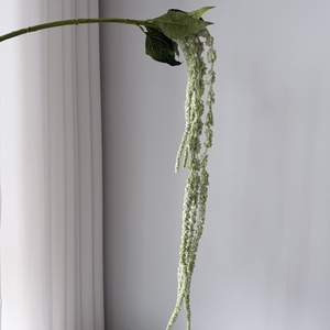 Decoración Floral Artificial Colgante de Amaranto de 6 Ramas con Tacto Real, Lágrimas de Amante, Verde, para Hogar y Arreglos Florales de Boda - Product Image 3