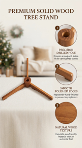 Support en métal et bois de hêtre avec pointe, support robuste pour sapin de Noël, base de support pour sapins vivants, base de support pour sapin de Noël - Product Image 6