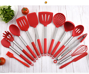 Ustensiles <span class=keywords><strong>de</strong></span> <span class=keywords><strong>cuisine</strong></span> <span class=keywords><strong>en</strong></span> <span class=keywords><strong>Silicone</strong></span>, ensemble <span class=keywords><strong>de</strong></span> 13 pièces, ustensiles <span class=keywords><strong>en</strong></span> caoutchouc, avec support <span class=keywords><strong>de</strong></span> spatule, <span class=keywords><strong>pince</strong></span> tournante <span class=keywords><strong>de</strong></span> cuillère - Product Image 5
