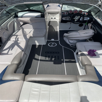 Tapis de pont en mousse EVA imitation teck pour plateforme de bain et cockpit de bateau Mastercraft X15 2006-2012, style SeaDek MarineMat, auto-adhésif