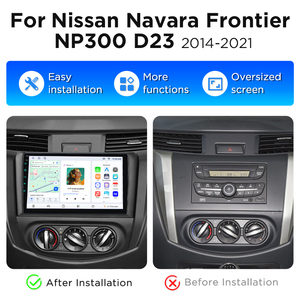 Autoradio Junsun 2 Din sans fil CarPlay Android Auto pour Nissan Navara Frontier NP300 4 avec écran 4,3 pouces et lecteur DVD - Product Image 2