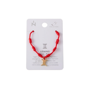 Cavigliera Zodiacale Gemini a Sette Stelle, Intrecciata Rossa in Acciaio Inossidabile, Gioiello Fatto a Mano per Donne, Cavigliere alla Moda - Product Image 1