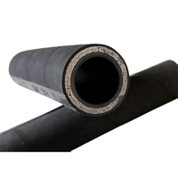 Manguera de Goma Industrial Reforzada con 3 Capas de Acero Trenzado, 6 mm de Espesor de Pared, Resistente al Calor, para Fluidos Hidráulicos, Neumáticos y de Refrigeración