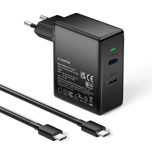 Chargeur mural universel 65W QC3.0 à charge rapide, adaptateur USB-C électrique 30W compatible UE US UK pour téléphones mobiles, charge rapide GAN - Product Image 2