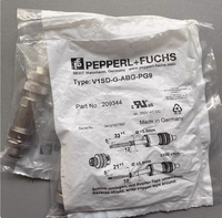 Capteur de proximité inductif V1SD-G-ABG-PG9, connecteur Ethernet M12, fiche étanche Profinet Aviation, blindé, distance de détection 2 mm