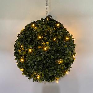 New Arrival nhân tạo mùa xuân gỗ Hoàng Dương ngoài trời trái tim vòng hoa nho trái tim Vòng hoa gỗ Hoàng Dương cỏ bóng với LED ánh sáng - Product Image 6