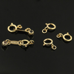 Kancing Ekstensi Manik Silikon Berlapis Emas 14K, Pengunci Ujung yang Dapat Disesuaikan untuk Kalung, Gelang, Aksesoris Pembuatan Perhiasan - Product Image 5