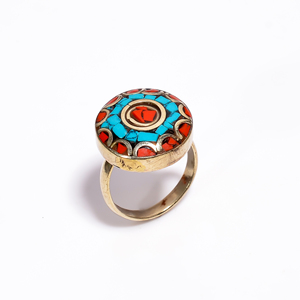 Antique Tibetan <b>Turquoise</b> <b>Rings</b> Handmade Jewelry Wholesale Jewelry Women and Girls Fashion <b>Rings</b> Suppliers - Product Image 2