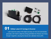 Máquina impresora plana UV I3200 de gran formato 2513 fundas de teléfono planas de acero inoxidable de vidrio acrílico I3200 UV