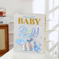 Sac cadeau en papier tendance, très vendu, pour bébés et enfants, avec vernis pailleté, sac fourre-tout pour chaussures, vêtements et cadeaux pour enfants