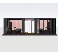Maison conteneur préfabriquée de luxe Shiyi de 40 pieds, moderne, extensible, deux chambres, en panneaux sandwich bois-acier, pour hôtel