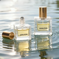 Botol gulung parfum kotak kustom, botol rol kaca, minyak esensial bening Mini, botol rol baja tahan karat, 5ml 15ml 30ml