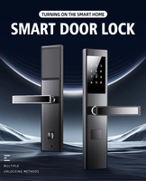 Cerradura de Puerta Digital con Teclado de Contraseña de Estilo Simple, Cerradura para Puerta de Madera/Acero/Aluminio con Aplicación TT Lock