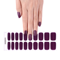 Autocollants pour ongles en gel semi-durci Huizi, personnalisés, bandes d'ongles en gel plus longues