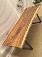 Table de salle à manger en bois massif naturel, grande table en bois de chêne pour restaurant, hôtel, bureau, réception