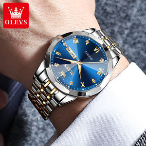 Reloj de Lujo OLEVS 9931 para Hombre de Negocios con Logotipo Personalizado OEM, Resistente al Agua, Luminoso de Cuarzo, Clásico de Acero - Product Image 6