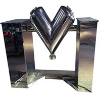 Mélangeur alimentaire de haute qualité en acier inoxydable 300L, mode V, mélangeur d'engrais organique, machine 1,5 kW, multi-tension