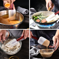 Spatules de cuisine à lèvres en caoutchouc résistant à la chaleur grattoir à pâte en silicone petite spatule pour la cuisson de gâteaux