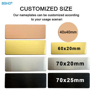 कस्टम रिक्त सबलिमिनेशन ब्रांड लोगो स्टेनलेस स्टील धातु व्यवसाय कर्मचारी स्कूल बटन टैग स्टिकर बैज चुंबक नाम टैग - Product Image 3