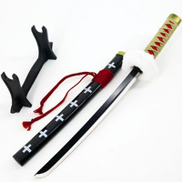 Katana miniature en métal de 45 cm, épée de Trafalgar Law, non affûtée, petite arme de collection avec fourreau