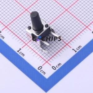 KH-6X6X10H-ZJ Tactile Switch Bent Lead Through Hole,6x6mm Switch Single Pole Single Throw Round Button Right Angle Insert 6mm - Product Image 1