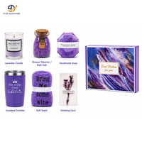 Boîte cadeau de décoration intérieure de style vintage esthétique pour elle avec bougie parfumée cristalline pour la décoration de chambre rétro
