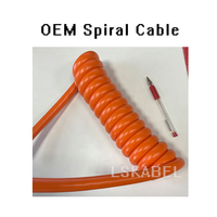 Lskabel Câble spiralé PUR TPU hautement flexible pour équipement de manutention et outils électriques