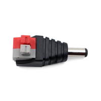 Prise d'alimentation mâle 12V DC, connecteur rapide sans vis 5,5 mm x 2,1 mm, borne sans soudure pour caméra CCTV et connexion d'alimentation de bande LED