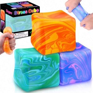 Juguetes Blandos Antiestrés con Diseño de Mármol Estilo Needoh, Cubo de Plástico de Ascenso Lento, Diseño Creativo, Promocionales, para Aliviar el Estrés y la Ansiedad Juvenil - Product Image 2