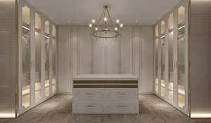 Fabricant de meubles sur mesure Meubles de chambre à coucher Armoire moderne modulaire en bois Design Garde-robe de chambre Style minimaliste - Product Image 5