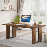 Tribesigns Mobilier de bureau moderne en bois Mdf PDG Directeur Général Utilisation pour le bureau commercial et à domicile