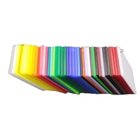 ALLSIGN AS-Acrylic Plaque/Planche/Feuille en Acrylique Coulé Coloré PMMA de 3 mm pour Découpe Laser, Plastique Vierge 1220x2440mm