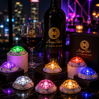 Longstargift OEM Présentoir à vin haute luminosité pour l'hôtellerie, promotion de bar, éclairage LED pour bouteilles en ABS