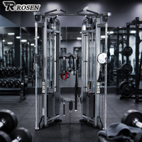Machine à poulies double réglable ROSEN Fitness pour entraînement fonctionnel en salle de sport commerciale