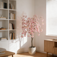 Pohon Sakura Mewah 180cm, Cabang Buatan Seperti Asli, Pohon Bunga Sakura untuk Dekorasi Pernikahan dan Rumah, Pohon Bunga untuk Latar Belakang